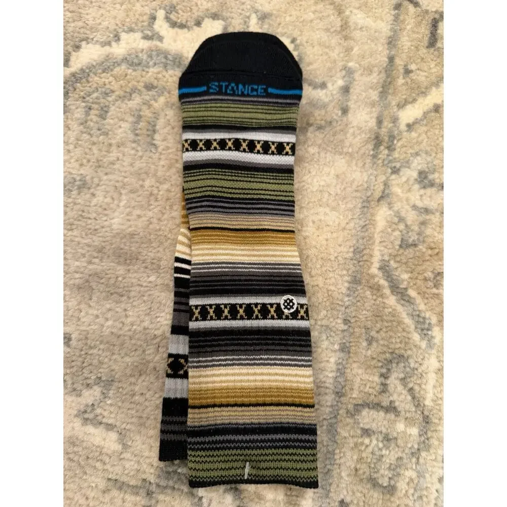 Stance Kids Sz Large Striped Crew Socks NEW